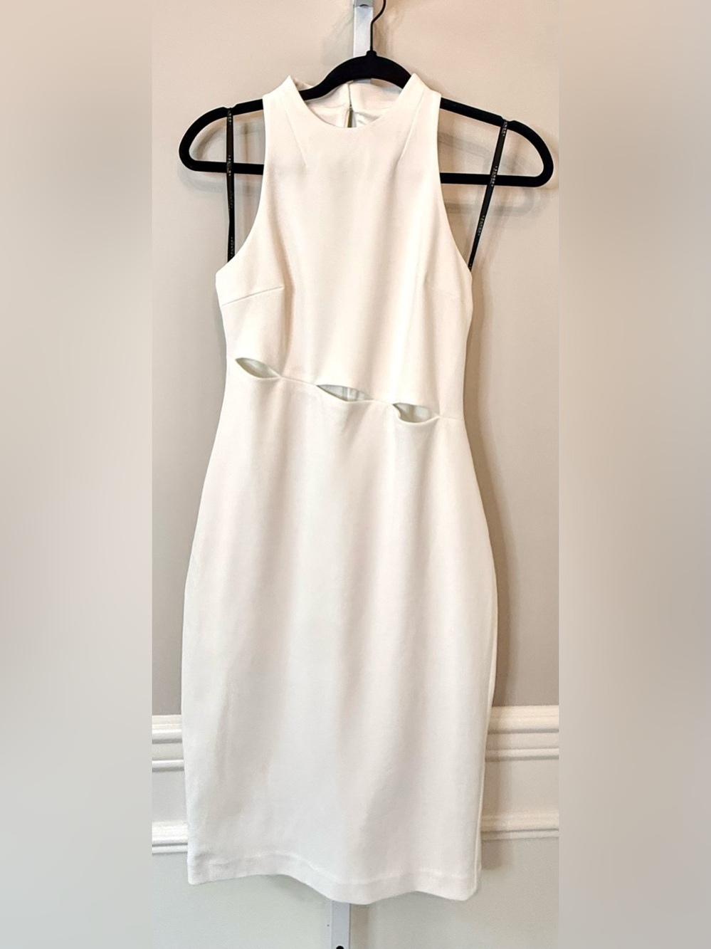 Laundry by Shelli Segal White Cutout Sheath Midi Dress Size 0 Cocktail